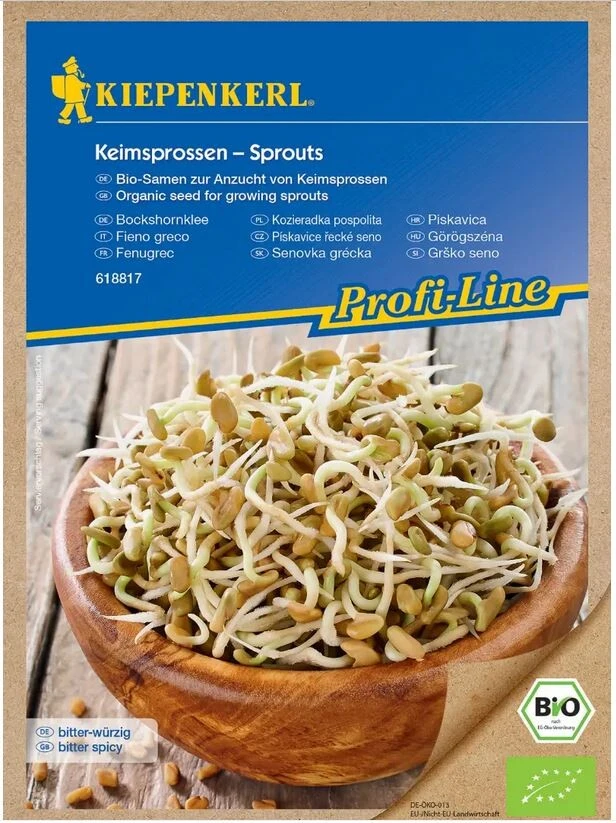 BIO Keimsprossen Bockshornklee, Inhalt: 50 G, Bio-Samen Zur Ganzjährigen Anzucht Von Keimsprossen Und Microgreens 4 BIO Keimsprossen Bockshornklee, Inhalt: 50 G, Bio-Samen Zur Ganzjährigen Anzucht Von Keimsprossen Und Microgreens – Bild 2
