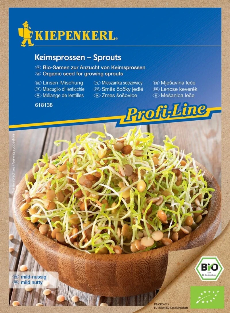 BIO Keimsprossen Linsen-Mix, 40g 3 BIO Keimsprossen Linsen-Mix, 40g