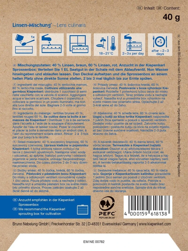 BIO Keimsprossen Linsen-Mix, 40g 4 BIO Keimsprossen Linsen-Mix, 40g – Bild 2