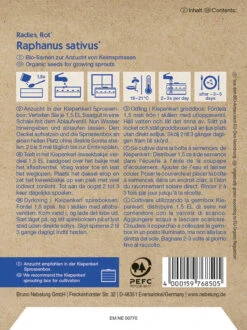 BIO Keimsprossen Radieschen Rot 30g