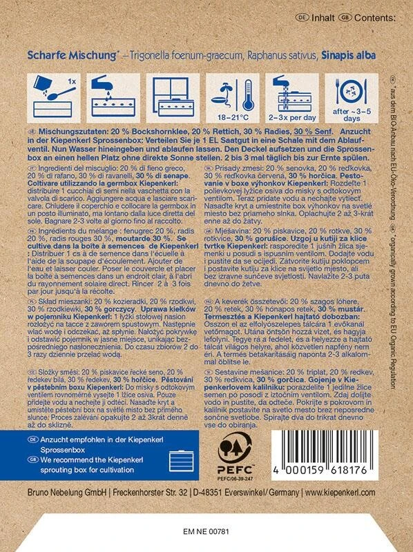 BIO Keimsprossen Unsere Feurige Mischung, 40g 4 BIO Keimsprossen Unsere Feurige Mischung, 40g – Bild 2