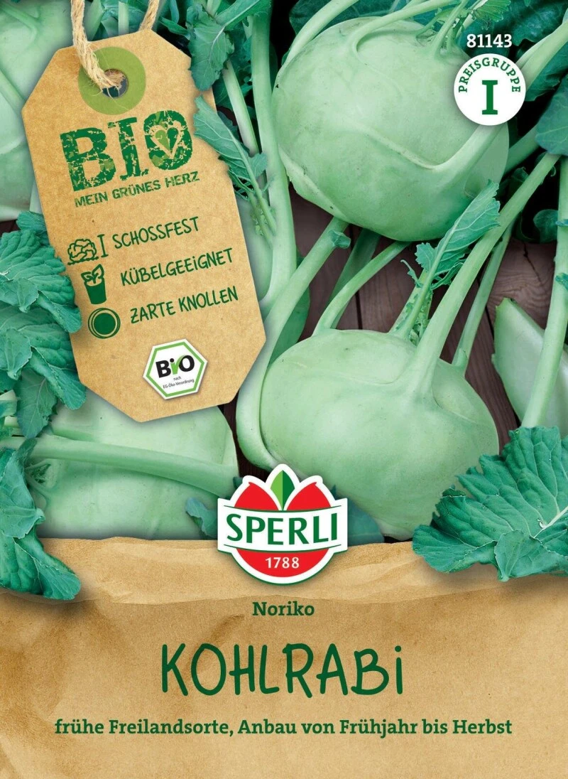 BIO Kohlrabi Weiß, Schossfest, Kübelgeeignet, Frühe Freilandsorte, Bio-Saatgut Von Sperli 3 BIO Kohlrabi Weiß, Schossfest, Kübelgeeignet, Frühe Freilandsorte, Bio-Saatgut Von Sperli