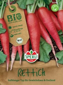 BIO Rettich, Sehr Guter Geschmack, Ideal Für Die Frühe Aussaat Ab Februar