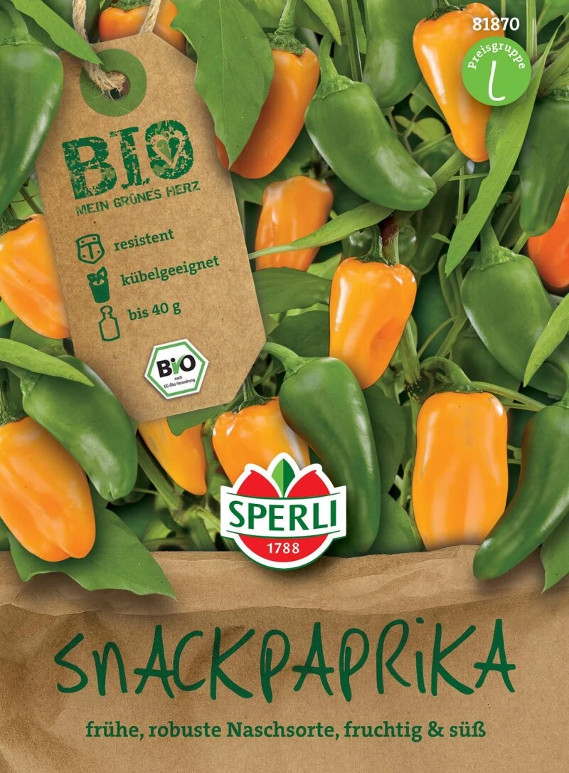BIO Snackpaprika, Ertragreiche Frühreifende Snackpaprika, Resistent, Anbau Im Kübel Optimal Möglich 5 BIO Snackpaprika, Ertragreiche Frühreifende Snackpaprika, Resistent, Anbau Im Kübel Optimal Möglich – Bild 3
