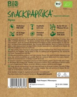 BIO Snackpaprika, Ertragreiche Frühreifende Snackpaprika, Resistent, Anbau Im Kübel Optimal Möglich