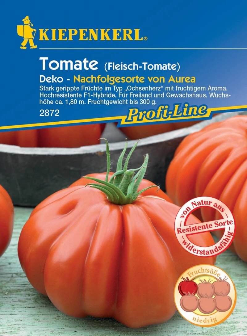 Fleisch-Tomate Deko F1 | Früchte Im Typ "Ochsenherz" | Hochresistent | Für Freiland Und Gewächshaus 4 Fleisch-Tomate Deko F1 | Früchte Im Typ "Ochsenherz" | Hochresistent | Für Freiland Und Gewächshaus – Bild 2