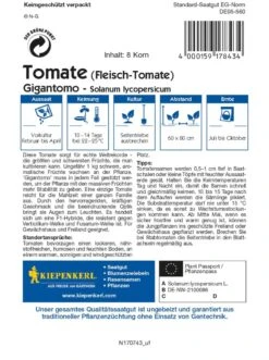 Fleisch-Tomate Gigantomo F1,größte Tomate Der Welt, Für Freiland Und Gewächshaus