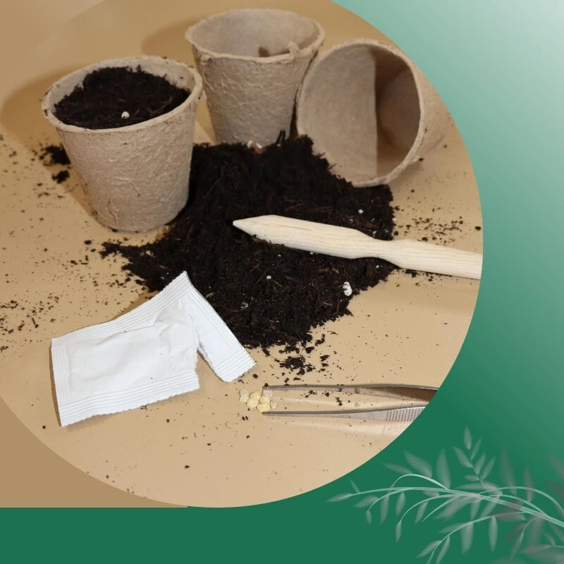 Kunstleder Pflanzmatte - Beige/ Braun - Sauber Umtopfen, Pikieren Und Kreativ Arbeiten 4 Kunstleder Pflanzmatte - Beige/ Braun - Sauber Umtopfen, Pikieren Und Kreativ Arbeiten – Bild 2