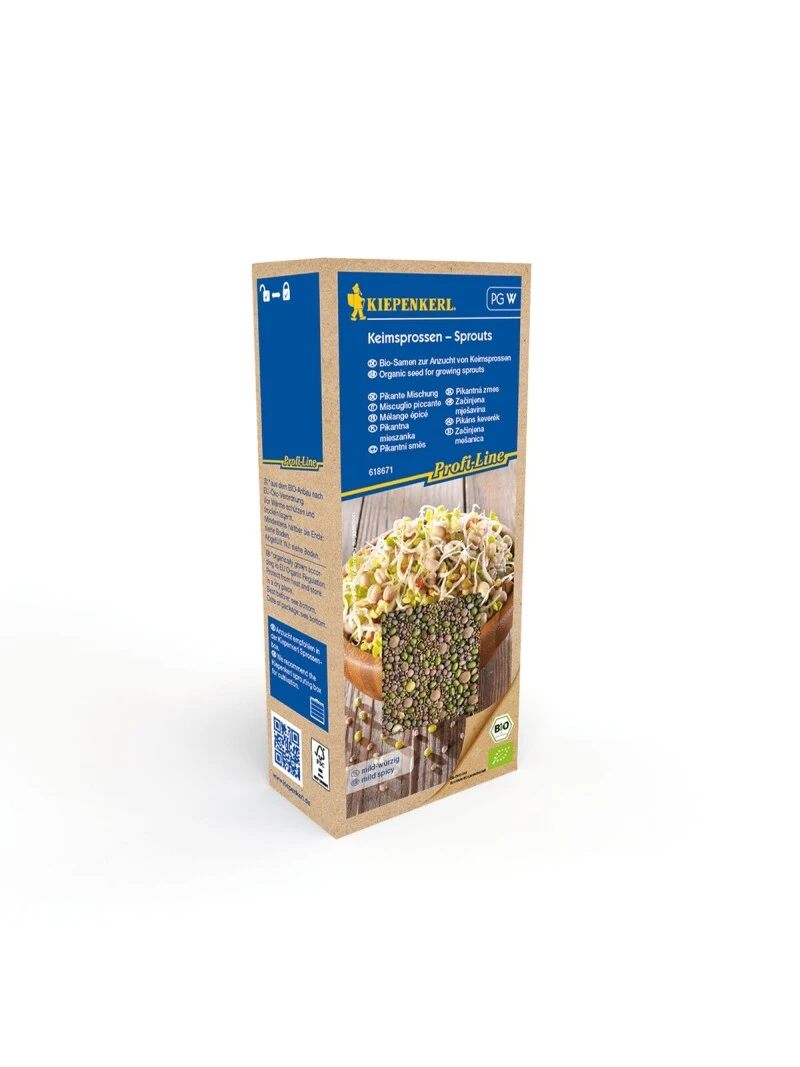 BIO Keimsprossen Pikante Mischung, 200g. Maxi Pack, Geschmack: Mild-würzig 3 BIO Keimsprossen Pikante Mischung, 200g. Maxi Pack, Geschmack: Mild-würzig