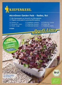 BIO Microgreen Pads Radieschen( Rot), Nachfüllpads, Kinderleichte Und Schnelle Aufzucht