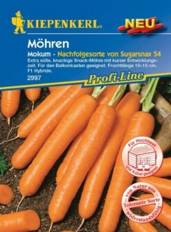 Möhre Mokum F1, Finger-Möhre, Extra Süß & Knackig, Snack-Möhre