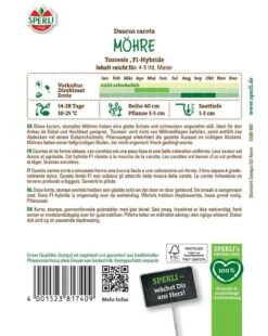 Möhre Tozresis F1 (Pillensaat), Ohne Möhrenfliegenbefall, Resistente Sorte