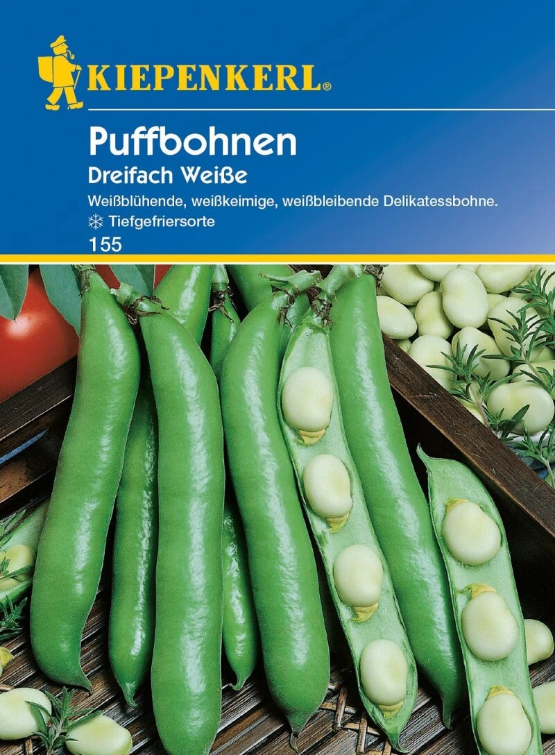 Puffbohne Dreifach Weiße, Bildet Ein Zart Bleibendes Korn, Zum Einfrieren Und Zum Einkochen Geegnet 5 Puffbohne Dreifach Weiße, Bildet Ein Zart Bleibendes Korn, Zum Einfrieren Und Zum Einkochen Geegnet – Bild 3