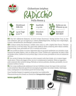 Radicchio Palla Rossa 3, Bestens Für Die Spätherbst- Und Winterernte Geeignet