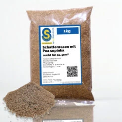 Samenshop24® Schattenrasen Mit Poa Supina 1kg Für 50m²