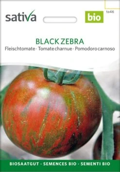Fleischtomate BLACK ZEBRA Samfenste Bio-Sorte