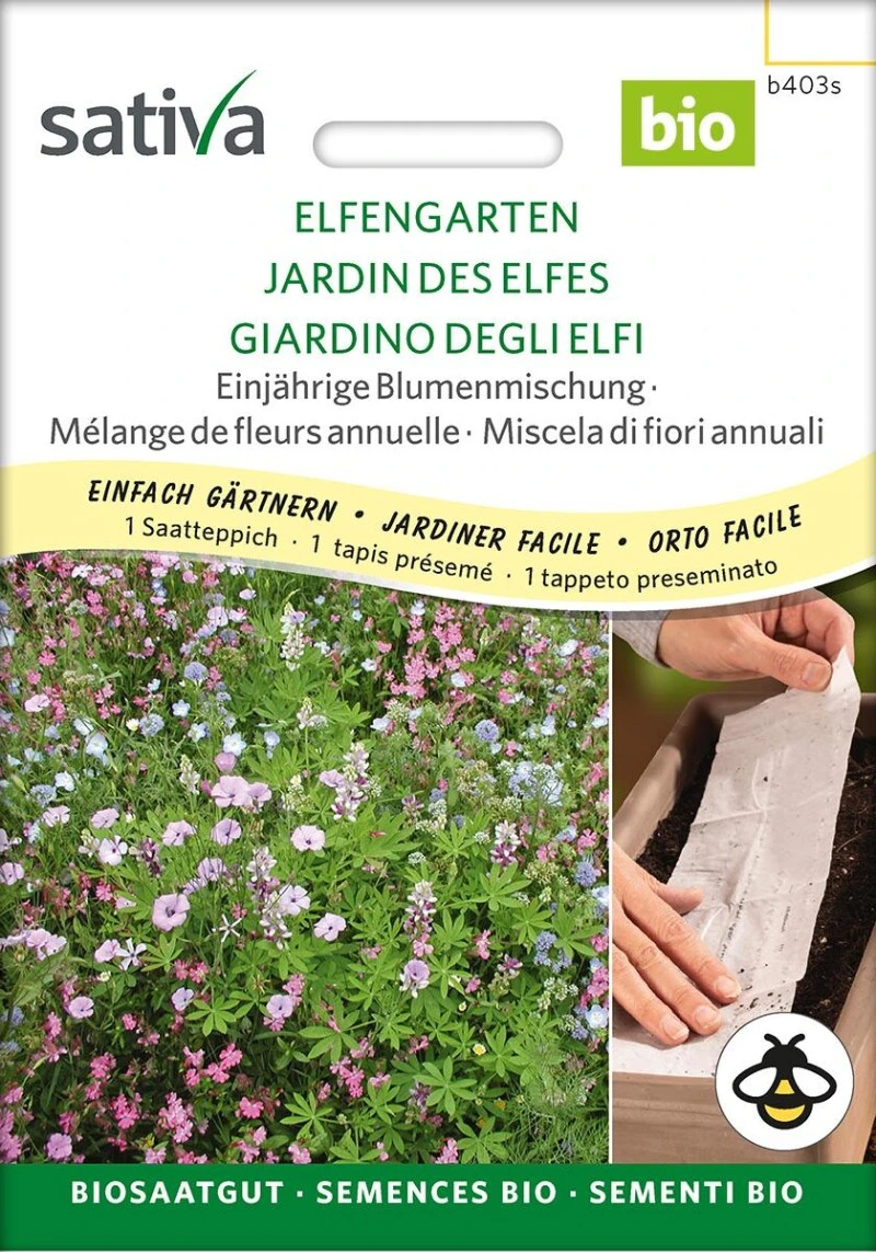 Einjährige Blumenmischung ELFENGARTEN Saatteppich 4 Einjährige Blumenmischung ELFENGARTEN Saatteppich – Bild 2