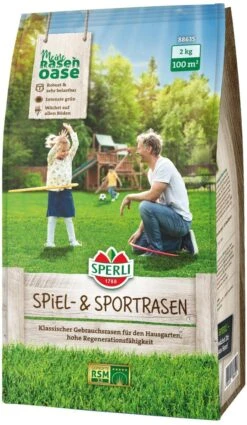 SPERLI's Spiel- & Sportrasen RSM 2.3, Robust Und Belastbar, Für Alle Böden -Krauter Samen Geschaft sperlis spiel u sportrasen 232