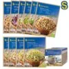 BIO Keimsprossen-Sortiment 10 - Verschiedene Sorten BIO-Sprossen-Samen + 1x Kiepenkerl Keimbox 2 BIO Keimsprossen-Sortiment 10 - Verschiedene Sorten BIO-Sprossen-Samen + 1x Kiepenkerl Keimbox -Krauter Samen Geschaft sprossensortiment 10 plus keimbox