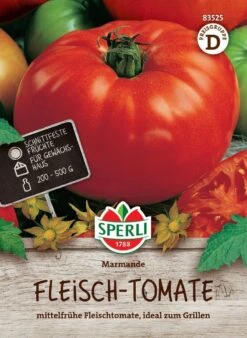 Fleisch-Tomate Marmande, Schnittfeste Früchte, Freiland & Gewächshaus, Saatgut Von Sperli