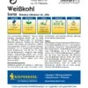 Weißkohl Sunta F1, Schnellwachsender Schossfester Weißkohl Mit Süßlichem Geschmack, Ideal Für Rohkostsalate 2 Weißkohl Sunta F1, Schnellwachsender Schossfester Weißkohl Mit Süßlichem Geschmack, Ideal Für Rohkostsalate -Krauter Samen Geschaft weisskohl weisskohl sunta f12